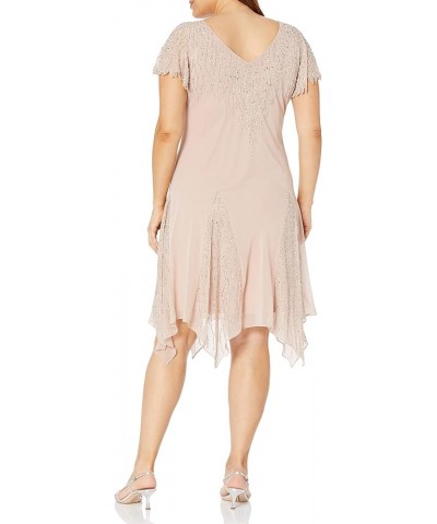 Women's Plus Size Short Beaded Dress Blush/Multi $59.85 Dresses