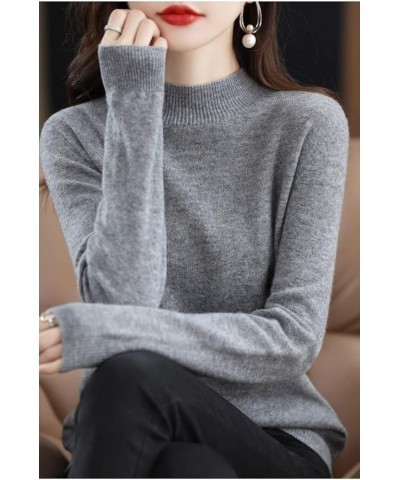 Cashmere Sweaters for Women, 100% Cashmere Long Sleeve Crew Neck Soft Warm Pullover Knit Jumpers (Pink,L) Medium Gray $25.96 ...