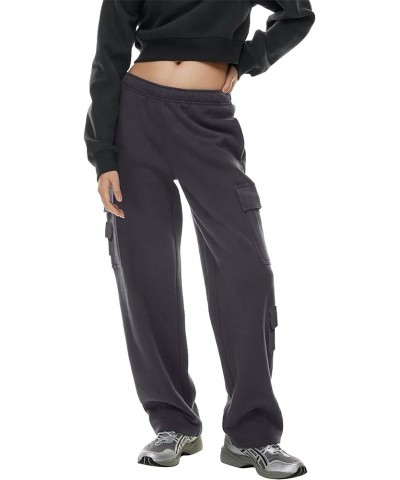 Women's Sweatpants High Waisted Baggy Lounge Wide Leg Straight Pants Workout Yoga Pants 2a-dark Purple $8.35 Activewear