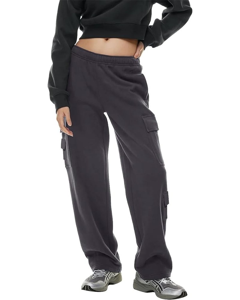 Women's Sweatpants High Waisted Baggy Lounge Wide Leg Straight Pants Workout Yoga Pants 2a-dark Purple $8.35 Activewear