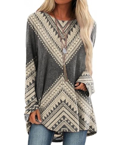 Aztec Vintage Sweatshirt for Women Casual Cowboy Pullover Shirt Western Ethnic Pattern Country Artistic Tops Aztec 15 $13.50 ...