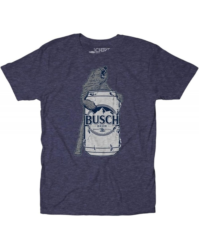 Busch Call of The Wild Unisex Beer T-Shirt Men Bear - Navy $18.87 T-Shirts