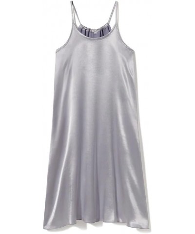 Women's Ruby-Long Satin Spaghetti Tank Gown Lavender $21.28 Sleep & Lounge