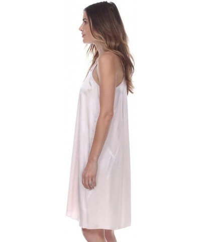 Women's Ruby-Long Satin Spaghetti Tank Gown Lavender $21.28 Sleep & Lounge