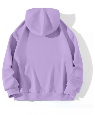 Hoodies for Women I May BE WRONG BUT IT'S HIGH UNLIKELY Letter Printed Oversized Y2K Hoodie Plain Sweatshirt Purple $9.53 Hoo...