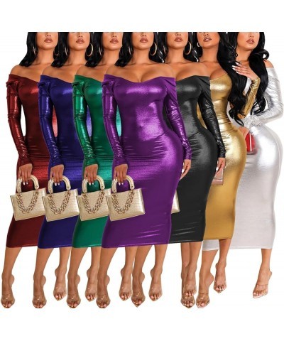 Women's Sexy Deep V Neck Bodycon Mini Dresses Casual Long Sleeve Wrap Club Cocktail Party Short Dress 01gold $20.51 Dresses