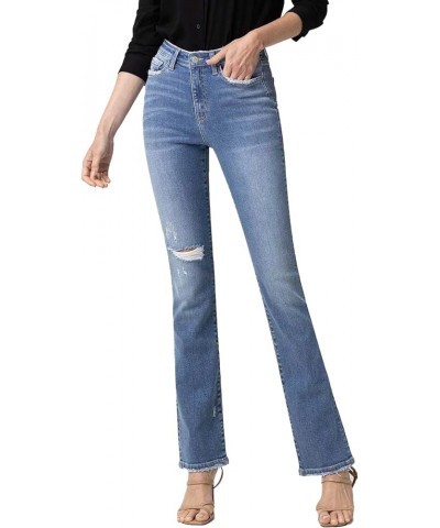 Flying Monkey - High Rise Mini Bootcut Jeans - F4756 Mediumblue $37.70 Jeans