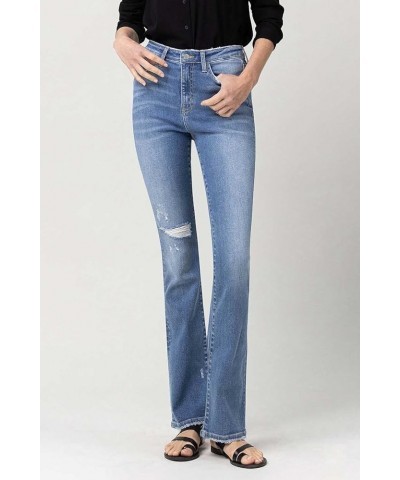 Flying Monkey - High Rise Mini Bootcut Jeans - F4756 Mediumblue $37.70 Jeans