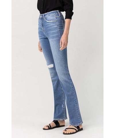 Flying Monkey - High Rise Mini Bootcut Jeans - F4756 Mediumblue $37.70 Jeans