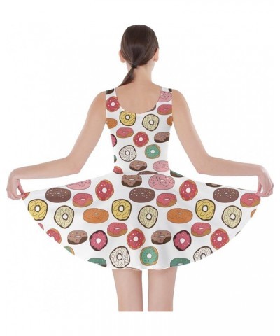 Womens Casual Swing Dresses Lollipop Candy Macaroon Cupcake Donut A-Line Skater Dress, XS-5XL Colorful $16.42 Others