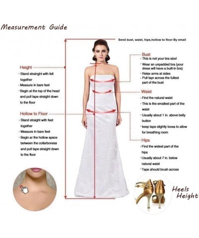 Women's Spaghetti Strap Satin Prom Dresses Long with Slit Ruched V-Neck Bridesmaid Dresses for Wedding Ivory $23.03 Dresses