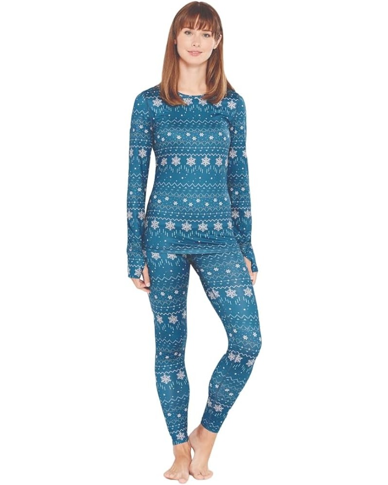 Women's Cloud Nine 4-Way Stretch Brushed Scoop Fairisle $10.84 Activewear