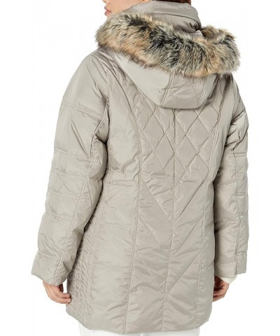 Women's Diamond Quilted Down Coat Pearl $49.22 Jackets