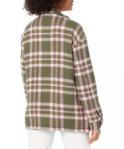 Womens Cloud Weave Shirt Jacket, Faded Olive Halo Plaid, Small US $75.00 Jackets