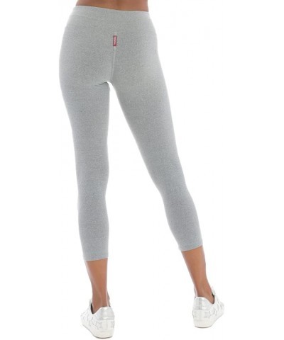 Women's Flat Waist Performance Capri Legging Style SUP04 Heather $20.25 Activewear