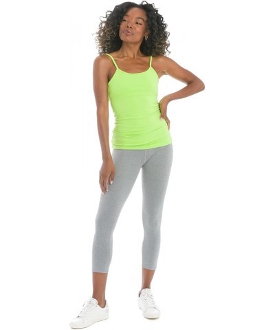 Women's Flat Waist Performance Capri Legging Style SUP04 Heather $20.25 Activewear