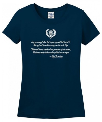 Clan Fraser Lallybroch Scotland Missy Fit Ladies T-Shirt (S-3X) True Navy $12.00 T-Shirts