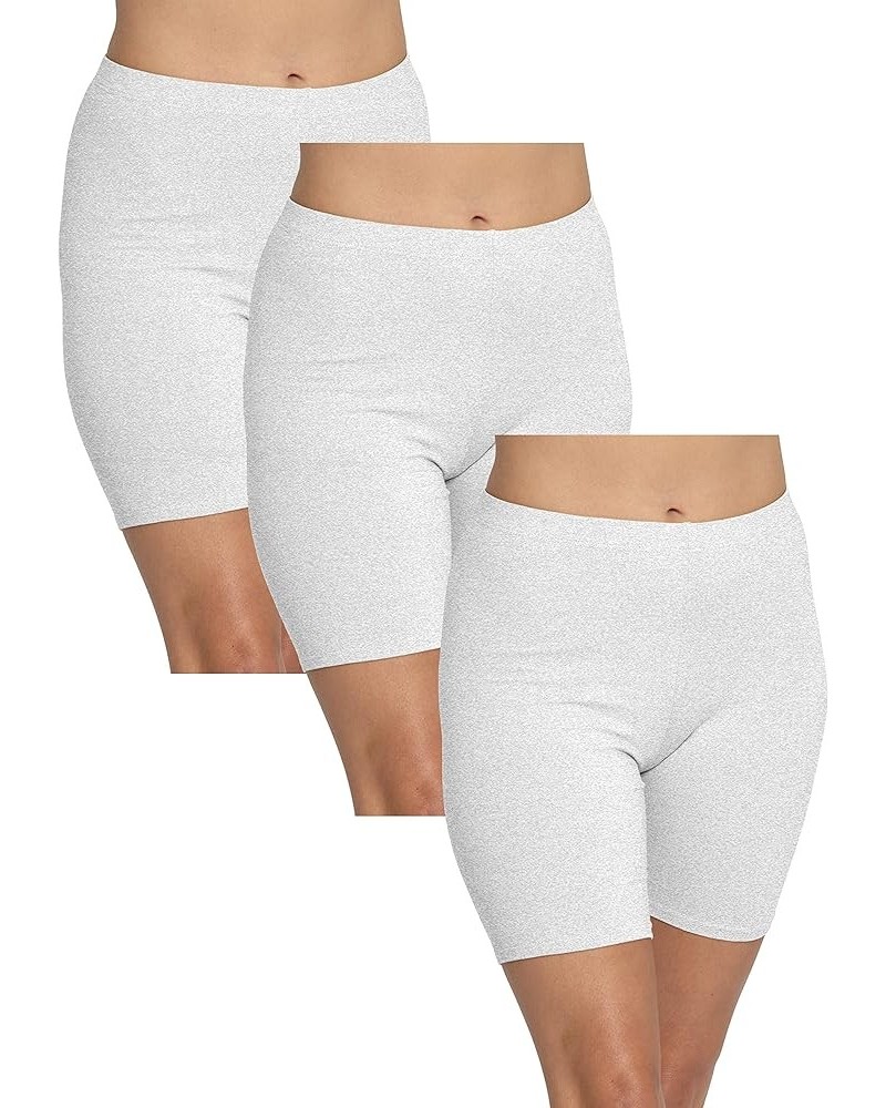 Women's Oh So Soft Bike Shorts Set of 3 Pieces Heather Gray $12.47 Activewear