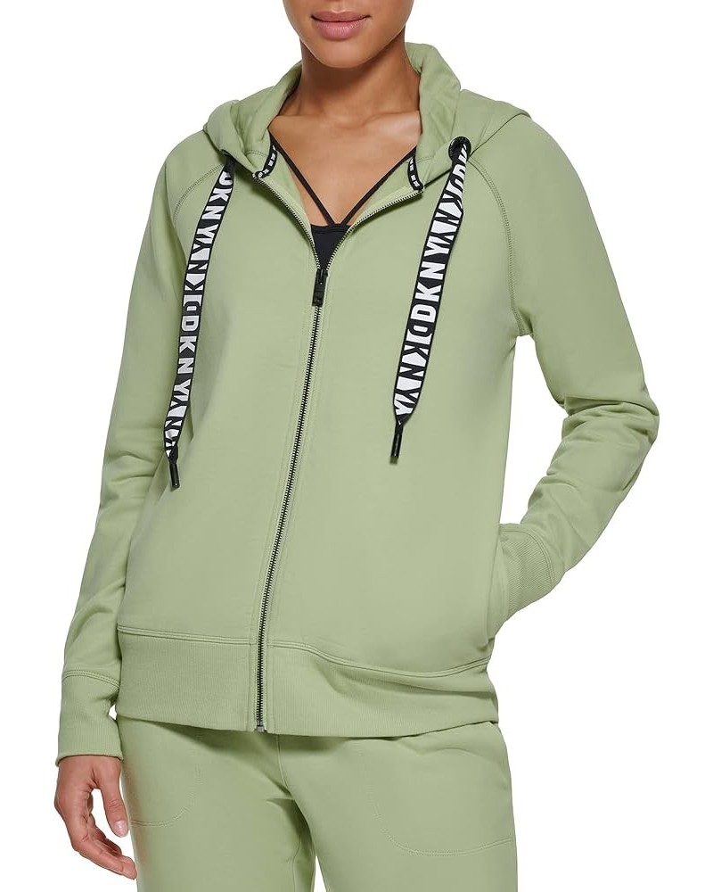 Women's Logo Drawstring Zip Up Hoodie, Activewear Sweatshirt Palm $28.56 Activewear