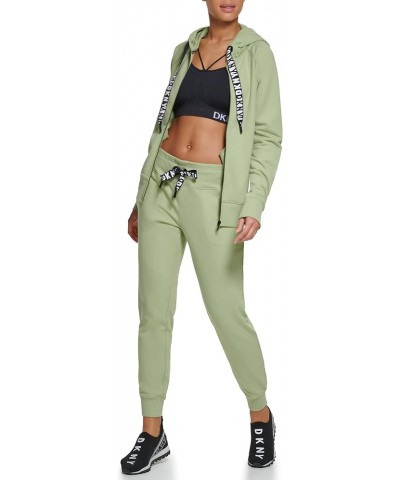 Women's Logo Drawstring Zip Up Hoodie, Activewear Sweatshirt Palm $28.56 Activewear