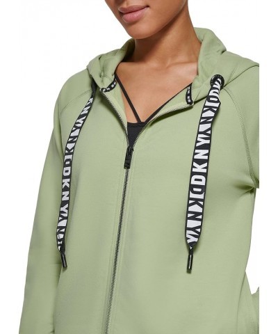 Women's Logo Drawstring Zip Up Hoodie, Activewear Sweatshirt Palm $28.56 Activewear