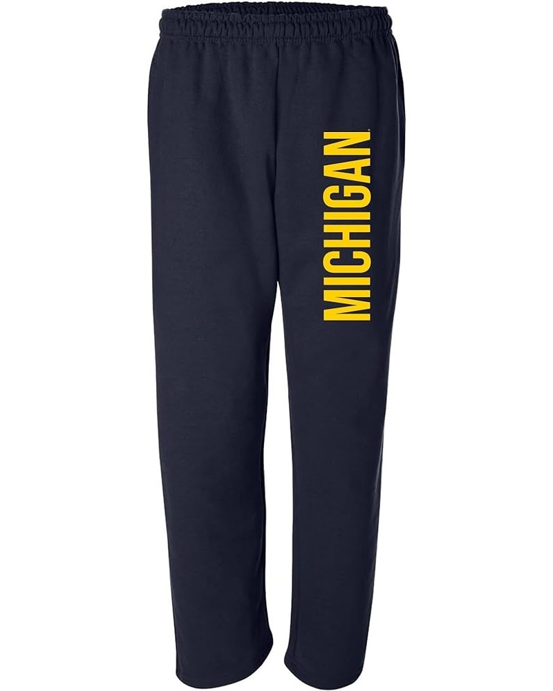 NCAA Super Block, Team Color Sweatpants, College, University Michigan Wolverines Navy $24.98 Pants