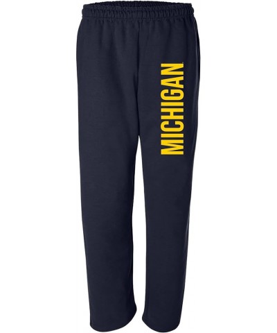 NCAA Super Block, Team Color Sweatpants, College, University Michigan Wolverines Navy $24.98 Pants