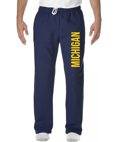 NCAA Super Block, Team Color Sweatpants, College, University Michigan Wolverines Navy $24.98 Pants