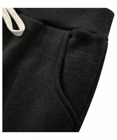 Thermal Pants for Women Thickened Cashmere Long Cinch Bottom Relaxed Trousers Fashion Graphics Fall Winter Pants Black 1 $11....