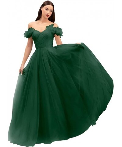 Off Shoulder Tulle Prom Dresses Long Corset Fairy Sweetheart Ruched Formal Evening Party Ball Gown for Women Coral $48.12 Dre...