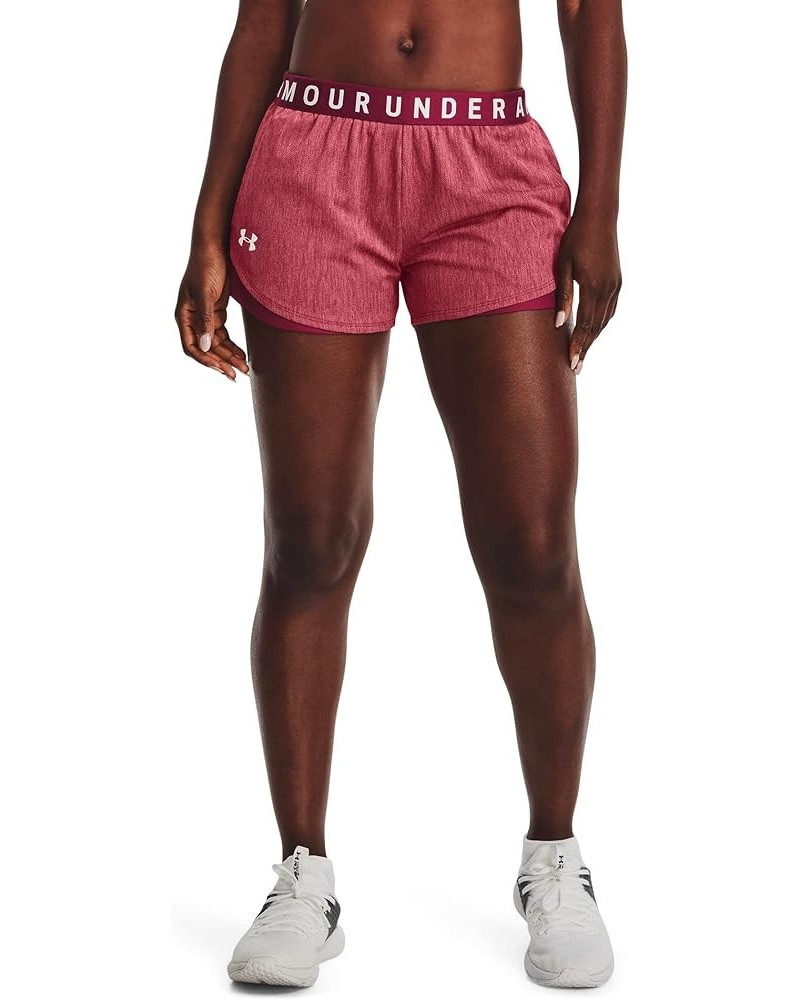 Women's Play Up Short 3.0 - Twist Black Rose (664)/White $10.92 Activewear