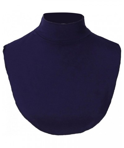 Detachable Cotton Half Top Collar Neck Dickey False Fake Turtleneck Neck Warmer Navy Blue C $3.80 Blouses