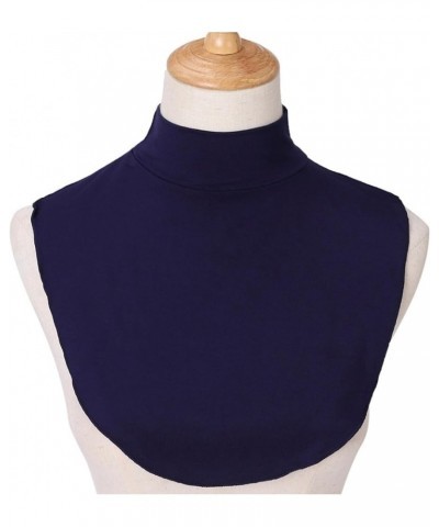 Detachable Cotton Half Top Collar Neck Dickey False Fake Turtleneck Neck Warmer Navy Blue C $3.80 Blouses