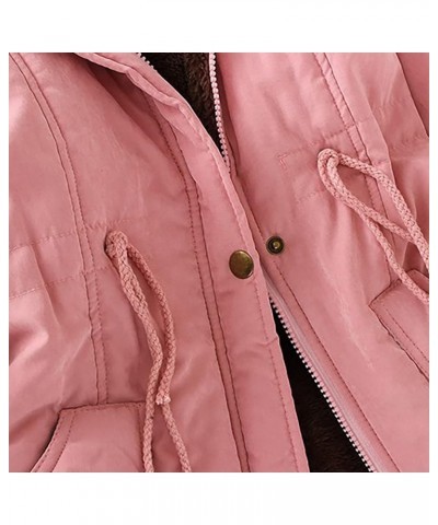 Winter Jackets for Women Plus Size Fleece Jackets Womens Coats Winter Thick Padded Jacket Parka Jacket for Women Pink $18.38 ...