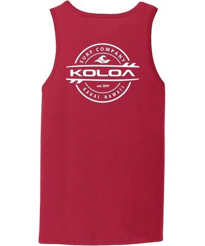 Koloa 2-Sided Thruster Logo Tank Tops in 23 Colors. Adult Sizes: S-4XL Red/W $18.29 Shirts