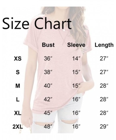 Women's Casual Short Sleeve T Shirts Crewneck Raglan Tees Side Split Summer Tunic Tops 1-orange $12.74 T-Shirts