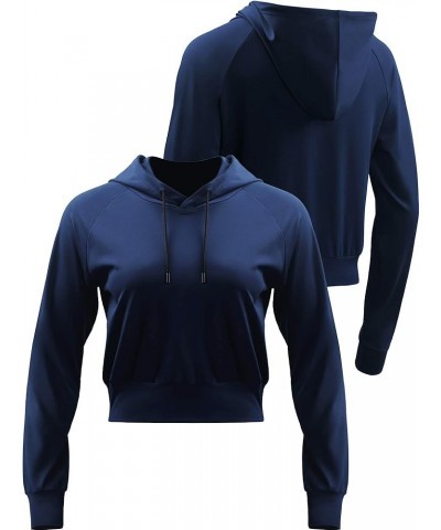 Women's Casual Long Sleeve Crop Top Sweatshirt Hoodies for Running 1 or 2 Pack 77 : 2 Pack, Black, Navy Blue $9.72 Hoodies & ...