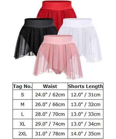 Womens Sexy Flowy Skirts Shorts Sheer Tulle 2 in 1 Pole Dance Yoga Rave Bottoms Sexy Butterfly Booty Shorts Hot Pants White $...