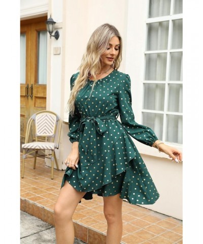 Fall Wedding Guest Dresses Plus Size for Curvy Women Homecoming Bodycon Dresses Casual Bridesmaid Green Dress $20.25 Dresses