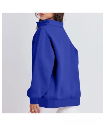 Fall Hoodies For Women 2023, Women's Casual Fashion Long Sleeve Solid Color Zip Sweatshirt Pullover Top 2-blue $8.84 Hoodies ...