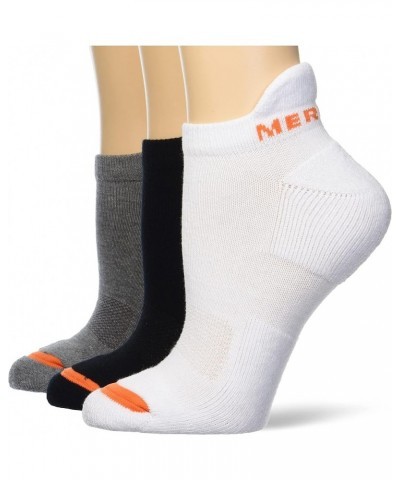 Men's and Women's Cushioned Cotton Socks-3 Pair Pack-Unisex Breathable Mesh Comfort Zones Low Cut Tab - Black/White/Gray $7.5...