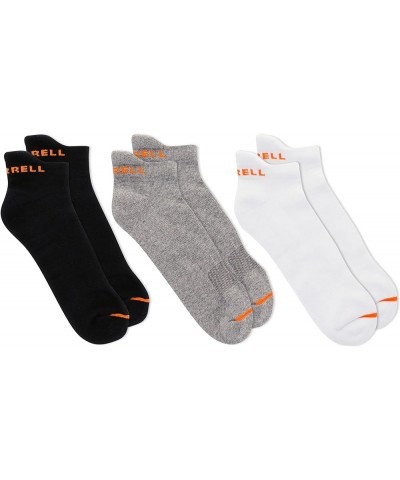 Men's and Women's Cushioned Cotton Socks-3 Pair Pack-Unisex Breathable Mesh Comfort Zones Low Cut Tab - Black/White/Gray $7.5...