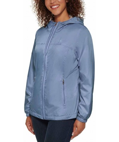 Women's Size S Ladies' Zip Front Hooded Windbreaker Blue $22.94 Jackets