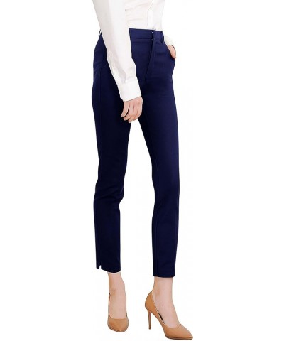 Women's Work Ankle Dress Pants Trousers Slacks Navy Blue $19.08 Pants