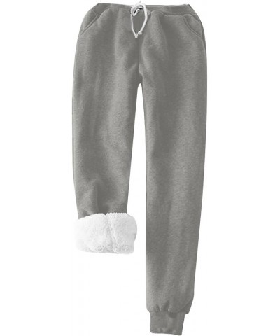 Womens Loungewear Set Fleece Two Piece Sweatshirt Sherpa Lined Sweatshirts & Sweatpant Soft Pajamas Sleepwear J010-gray $17.3...