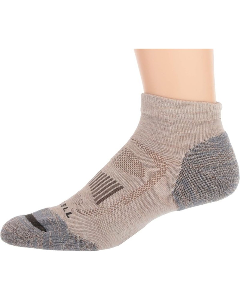 Men's and Women's Zoned Cushioned Wool Hiking Low Cut Socks-1 Pair Pack-Breathable Arch Support Oatmeal Heather $11.85 Active...