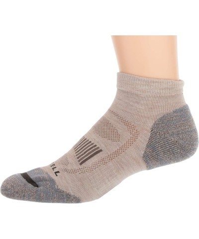 Men's and Women's Zoned Cushioned Wool Hiking Low Cut Socks-1 Pair Pack-Breathable Arch Support Oatmeal Heather $11.85 Active...