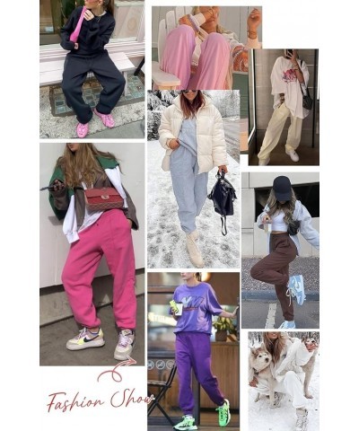 Fleece Sweatpants Women Baggy - Womens Sweatpants Sweats Y2K, Drawstring Sweatpants for Teen Girls White(fleece Lined) $12.99...