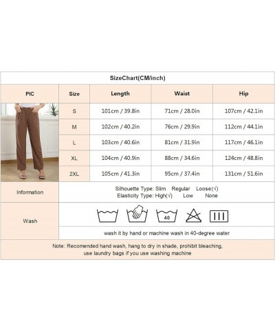 Womens Casual High Waisted Corduroy Straight Leg Pants Loose Comfy Trousers with Pockets Black $23.09 Pants