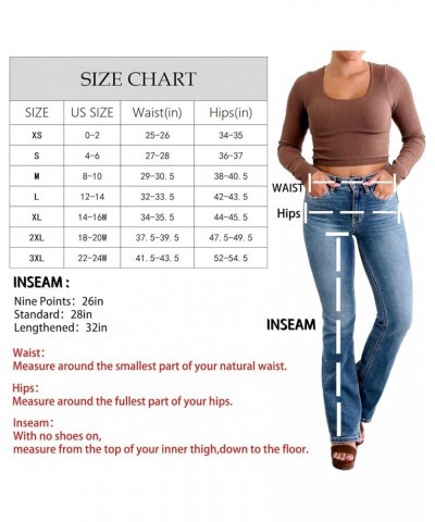 Holy Grail Tummy Control Bootcut Jeans, Holy Grail Bootcut Jeans, High Rise Stretchy Women Bootcut Jeans - Classic Fit Blue-s...